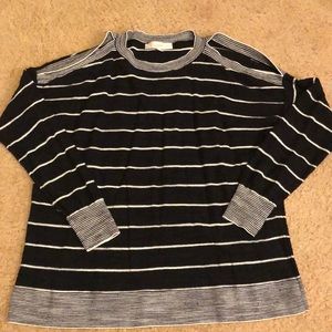 LOFT cold shoulder sweater